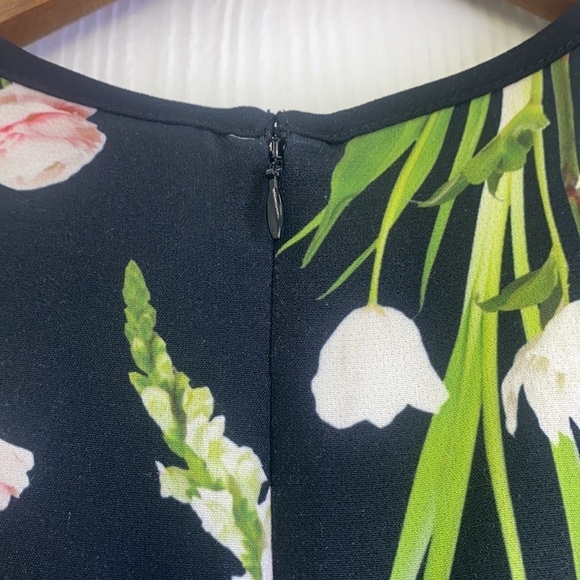 Victoria Beckham - Black Pressed Flower Dress Made For Target Size Small - Picture 10 of 11